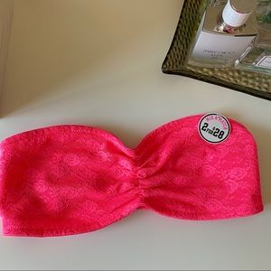 NWT- Victoria’s Secret barbie pink bandeau size S